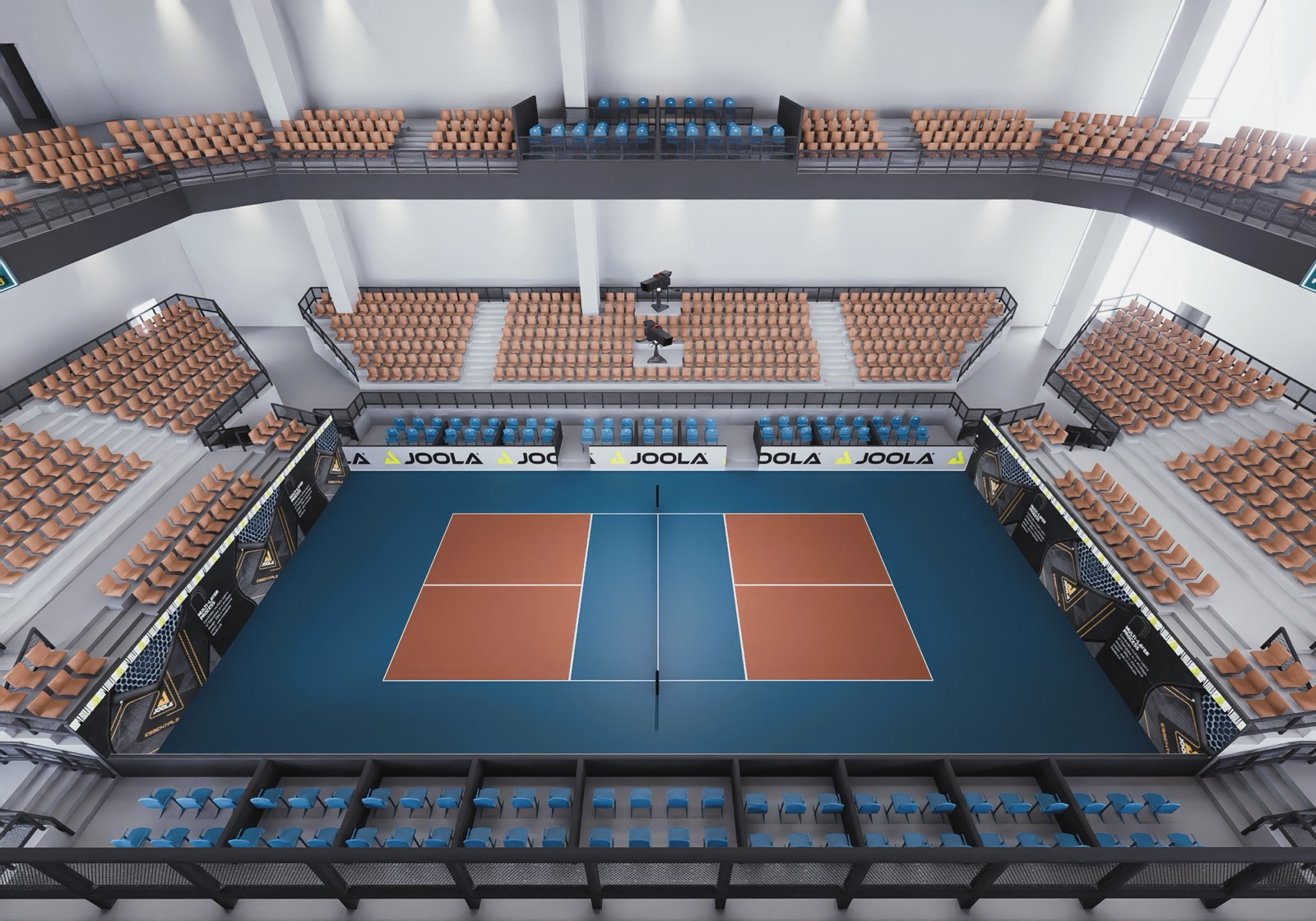 Championship court aerial view