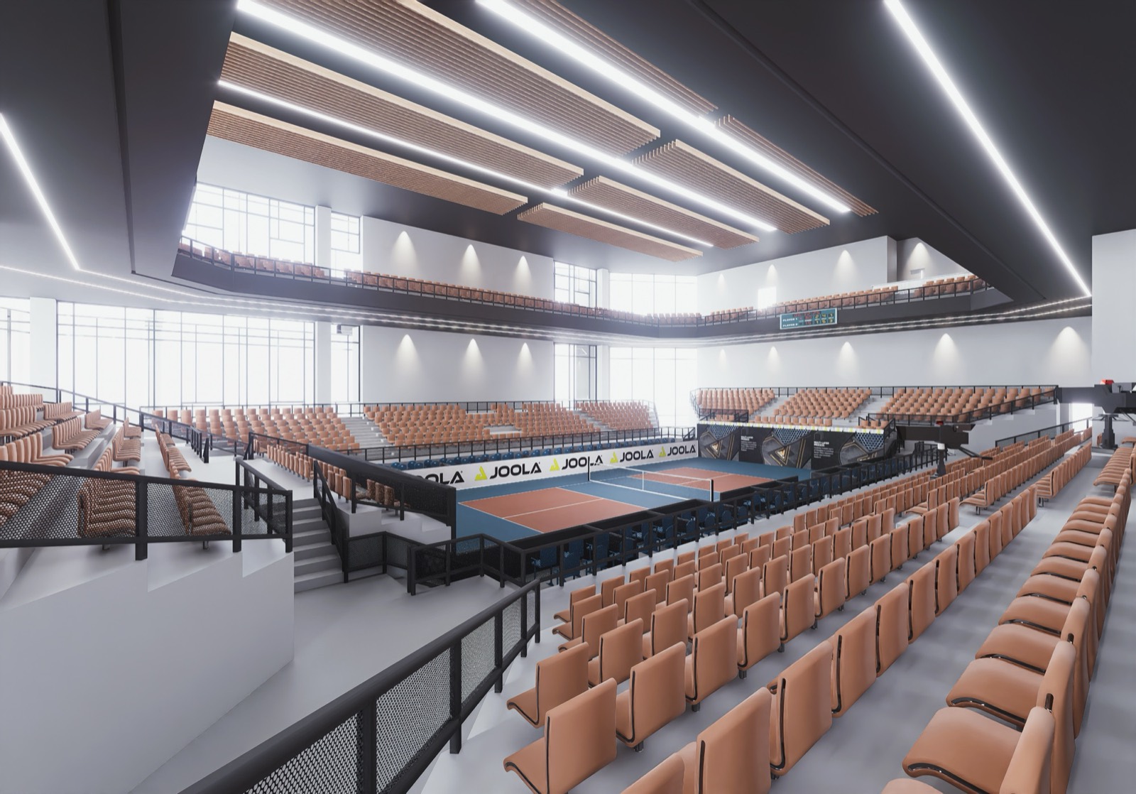 Championship arena side view