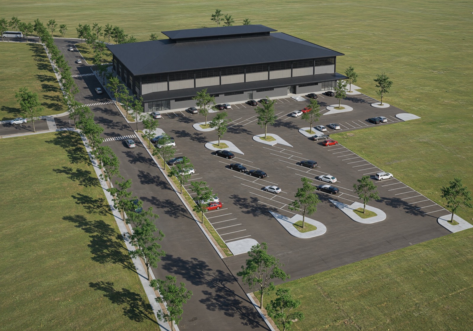 Aerial view of Phase 1 facility